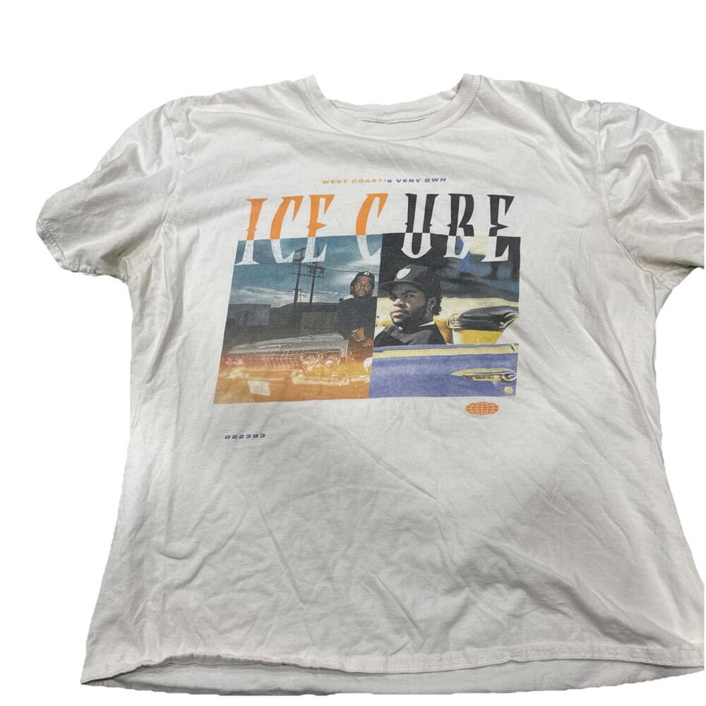 boohoo Man OVERSIZED ICE CUBE SPLICED T-SHIRT White  Size M